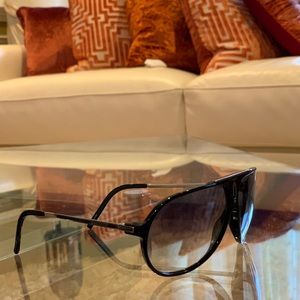 Black Carrera Aviator Glasses